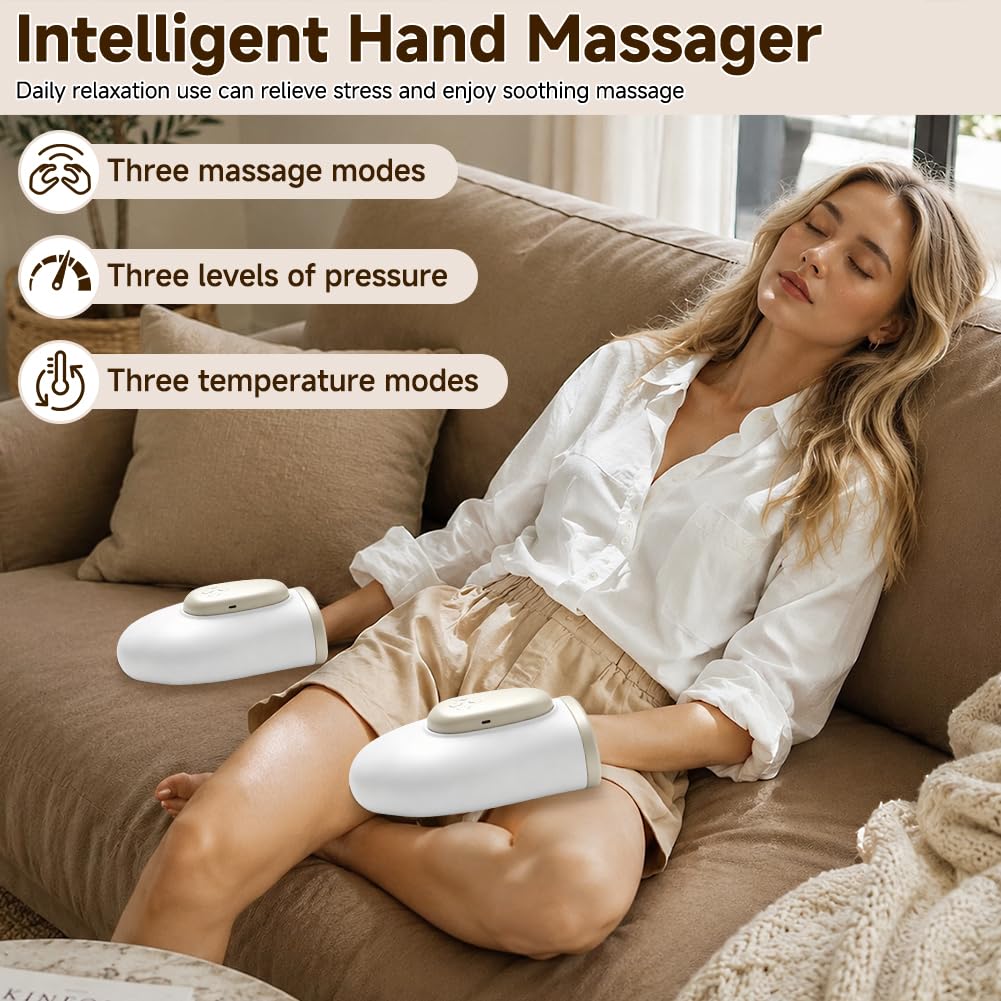 Elektrische Handmassagegeräte, intelligentes Modell mit Wärmekompression und Shiatsu-Massage, für Hand, Handgelenk und Finger, zur Schmerzlinderung bei Arthritis und Karpaltunnelsyndrom