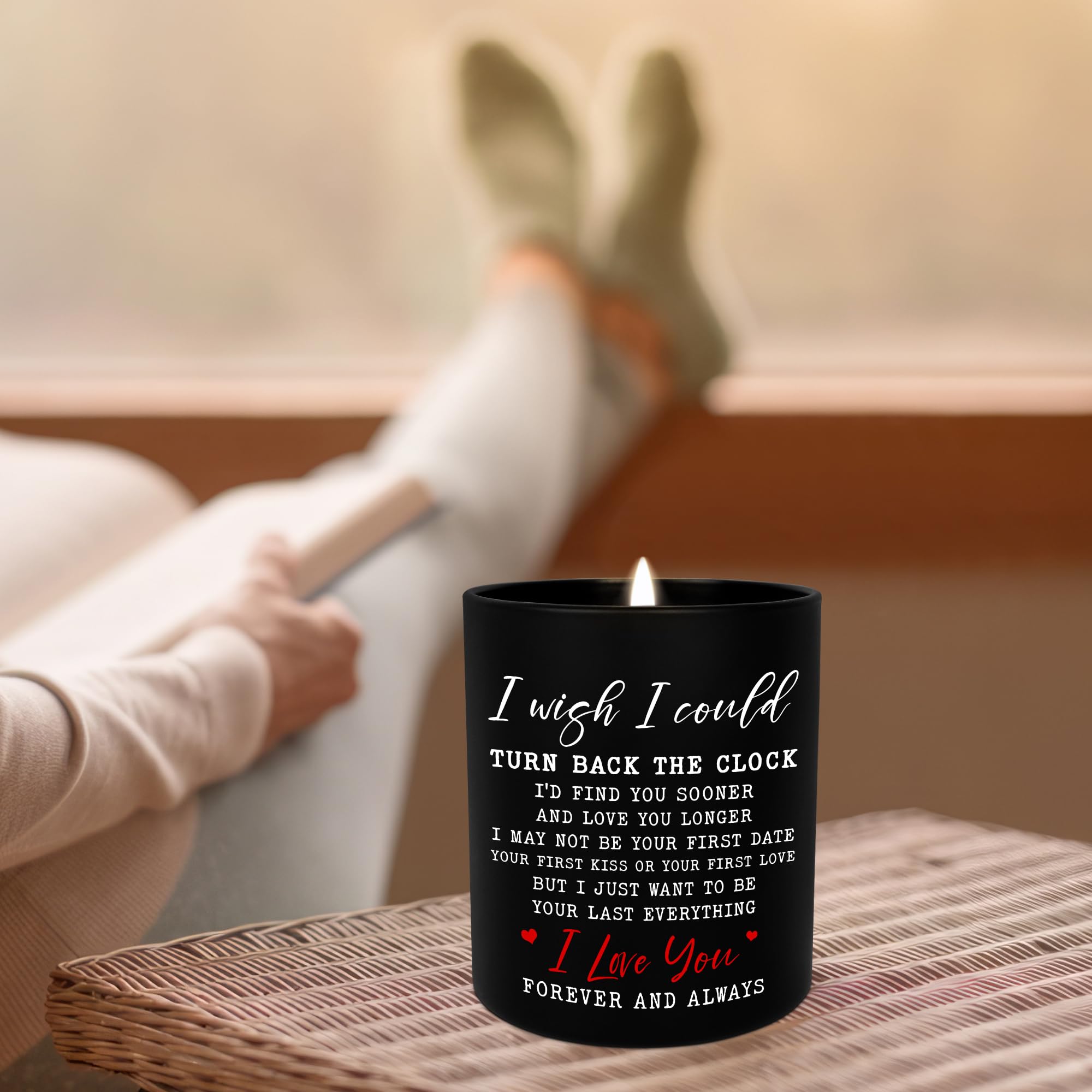 TEEZWONDER I Wish - Vela perfumada de vainilla y lavanda de 10 onzas