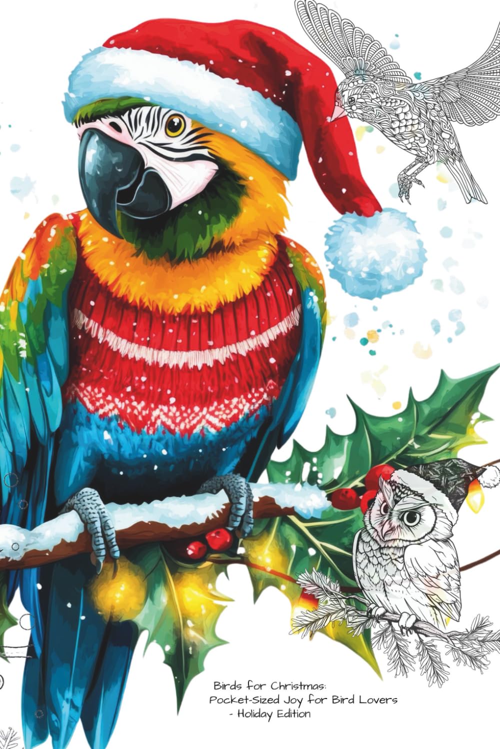 Birds for Christmas: Pocket-Sized Joy for Bird Lovers- Holiday Edition (Pocket-Sized Coloring Books (6x9 Edition))