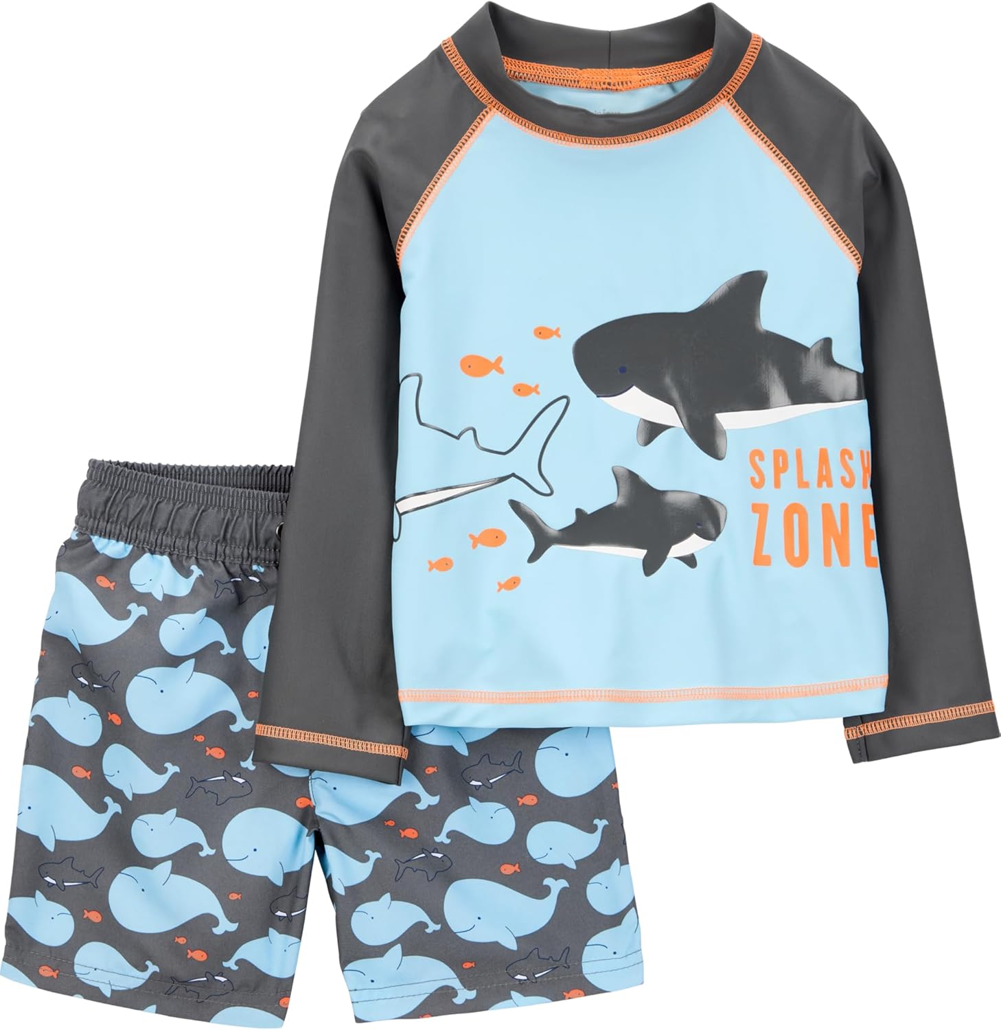 Simple Joys by Carter's Baby-Boys Swimsuit Trunk and Rashguard Set