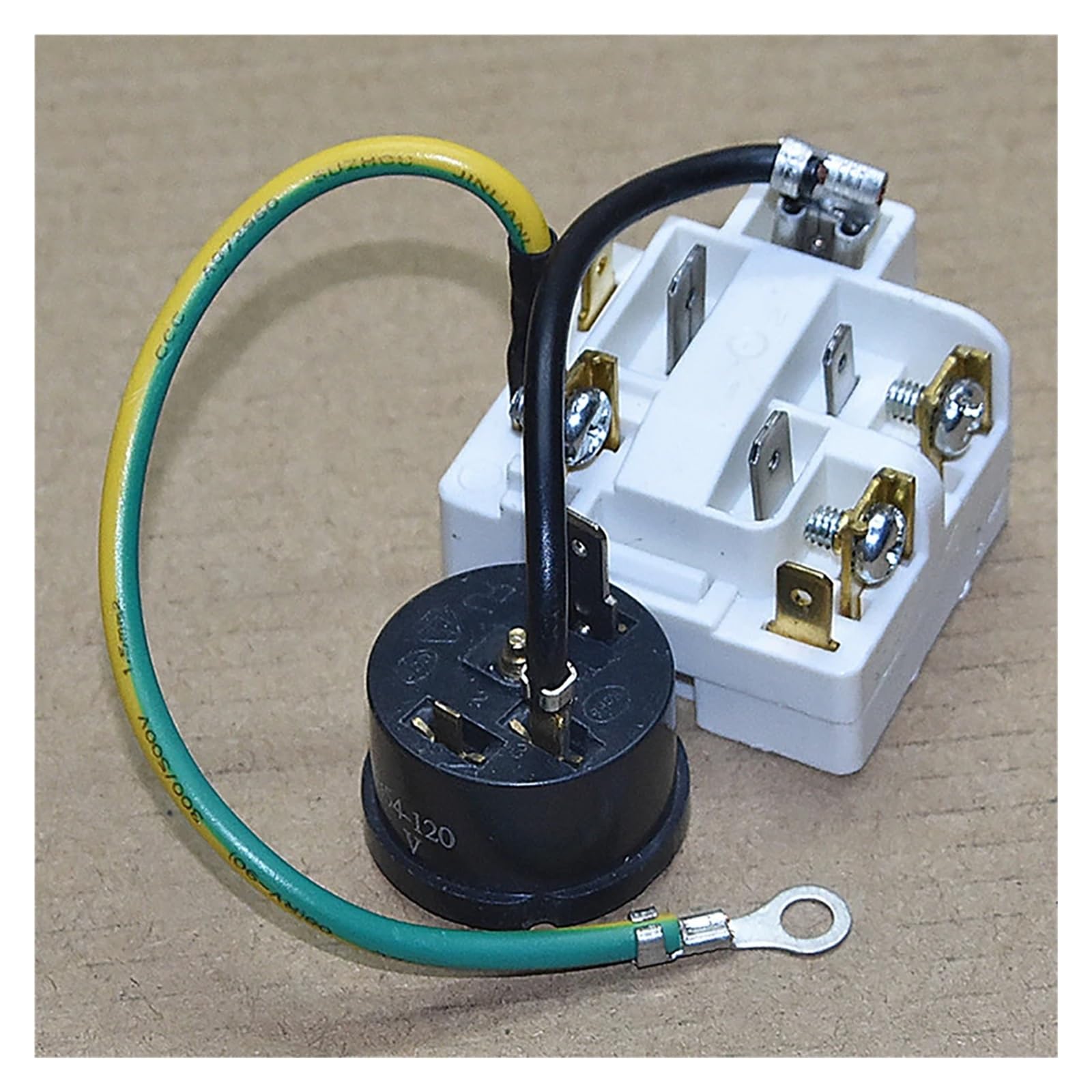 relé de Arranque del relé del refrigerador, Relé de Arranque PTC del compresor QP3-12A HCDM2104 for refrigerador/congelador. Pieza de Repuesto.