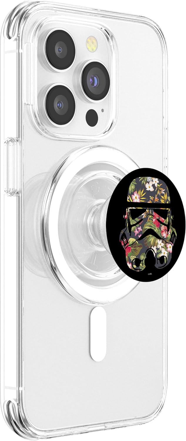 Star Wars Storm Trooper Floral Helmet PopSockets PopGrip for MagSafe
