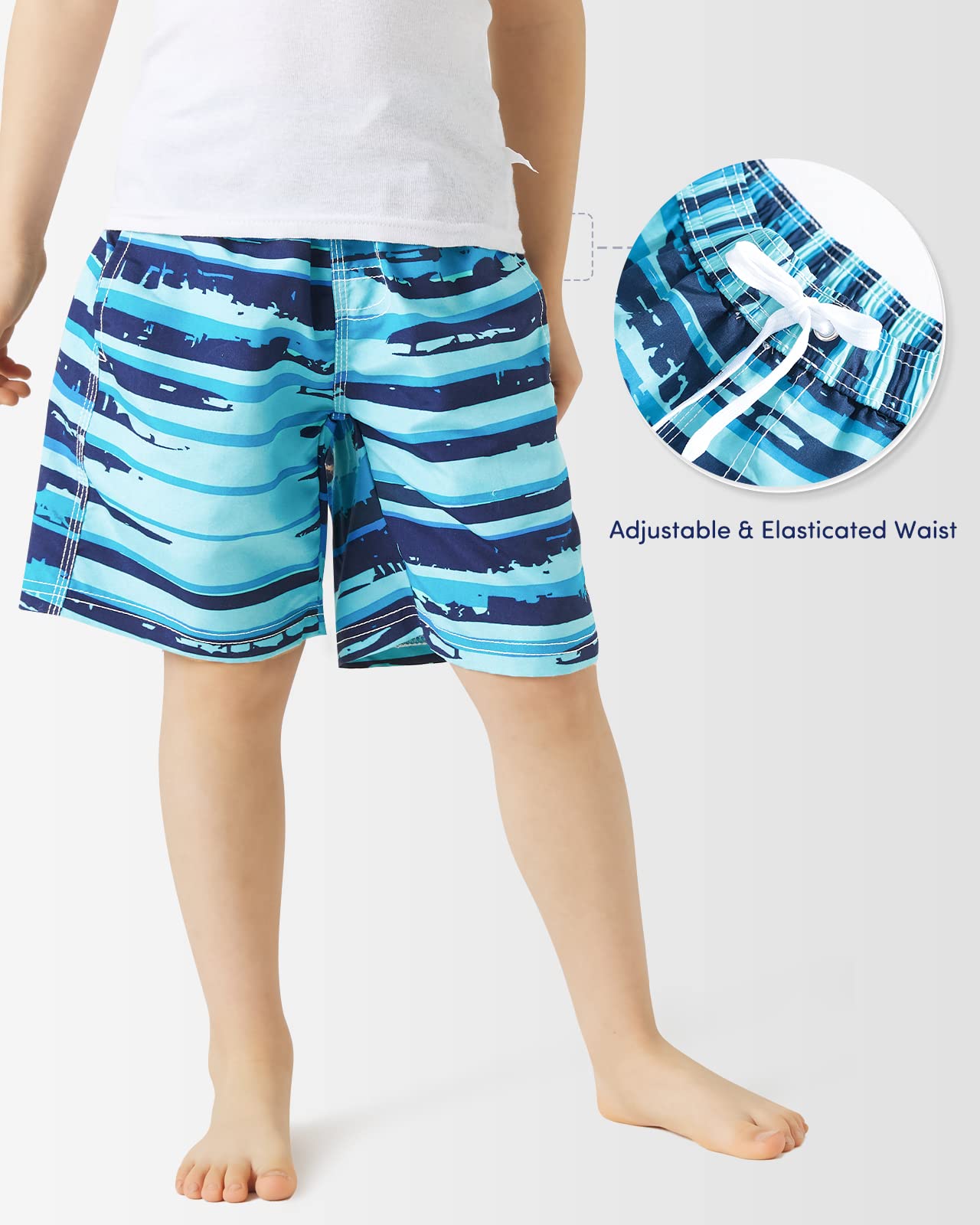 Domee Bañador Natación Pantalones Cortos de Baño Niño
