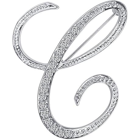 CHANEL CC Brooch with Silver Metal and Rhinestone Embellishments (1Pcs)