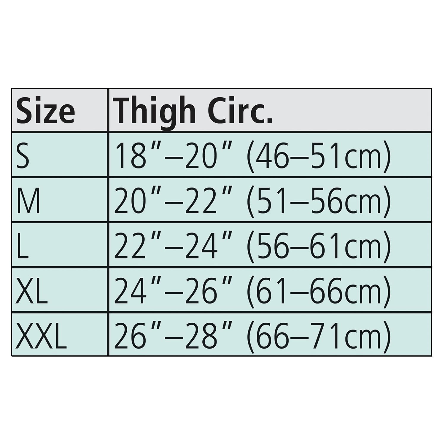 Buy epX Contoured Thigh Support, Thigh Brace Compression Sleeve for