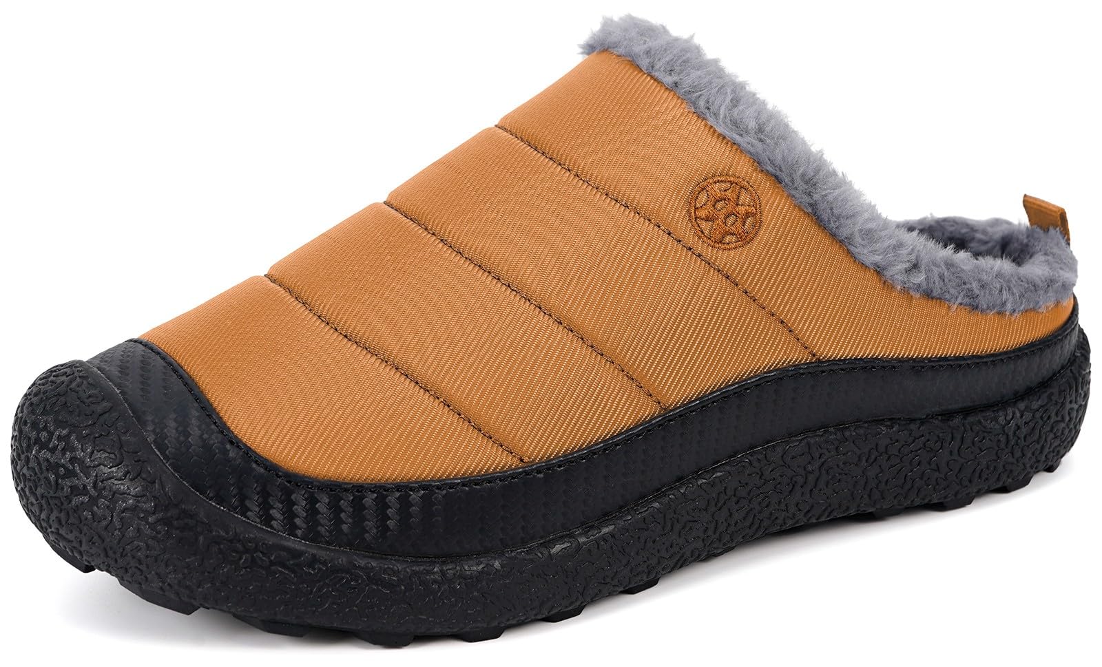 Womens Mens House Slippers Slip on Snow Winter Warm Fully Fur Lined Slippers Indoor Outdoor Shoes