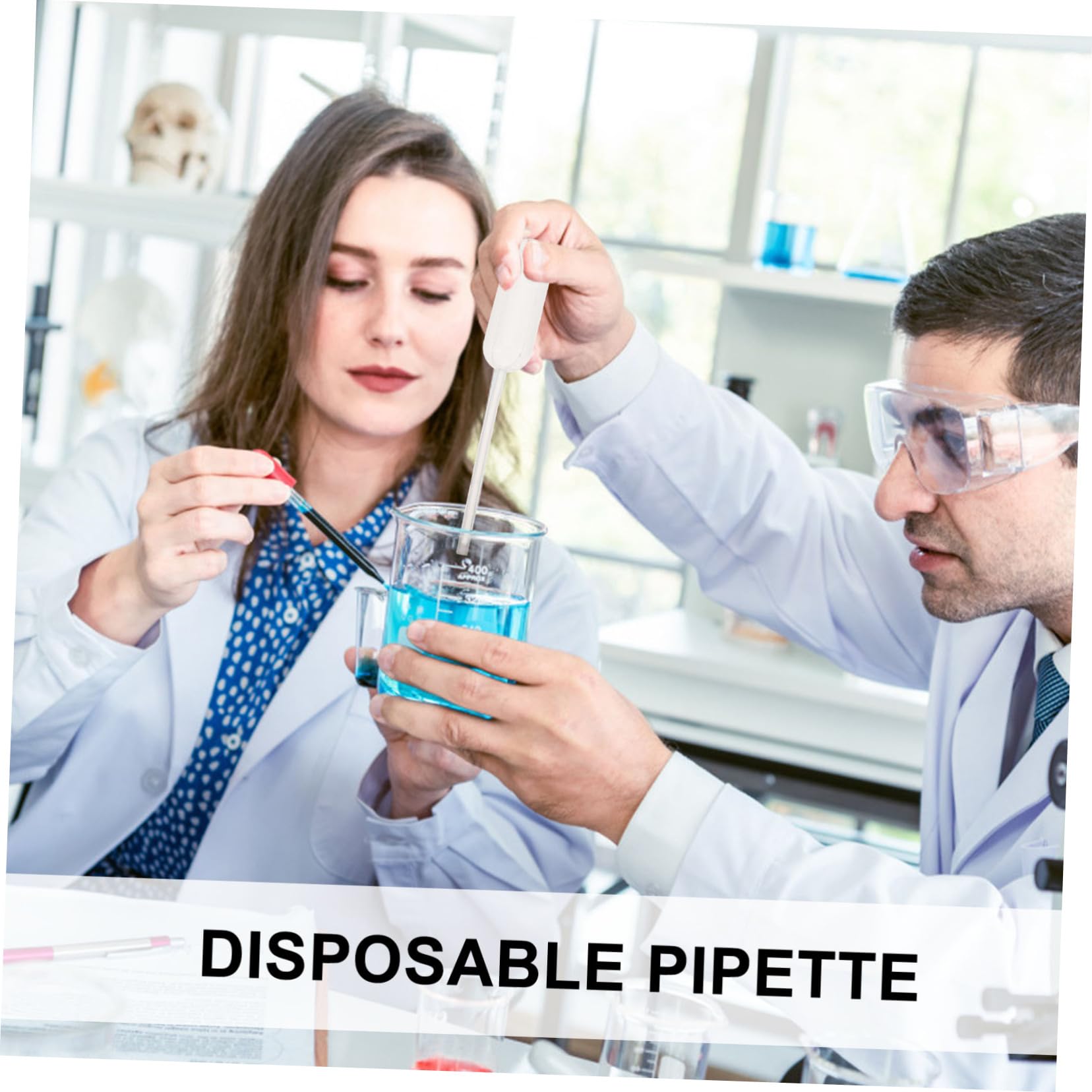 CIYODO 100pcs Graduated Dropper Laboratory Pipettes Dropping Pipettes Liquid Injector Dropping Tube Liquid Dropper Droppers for Essential Oils Chemistry Dropper Pipettes Plastic