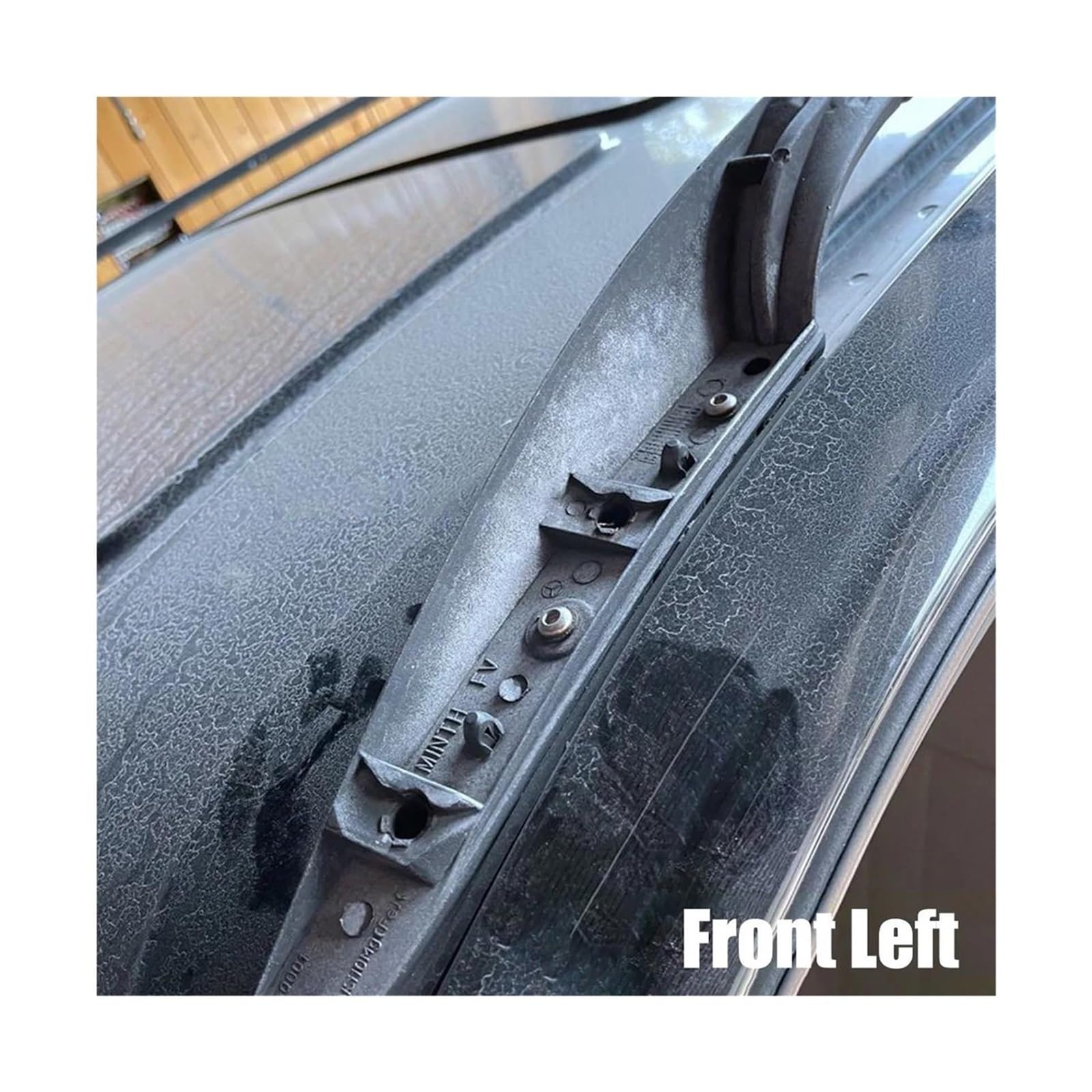 Barras Techo Coche Barra De Equipaje Carcasa Extremo Riel Cubierta Estante Barras Techo Coche Plástico para Benz para Viano V260 2008-2015(Rear Left)