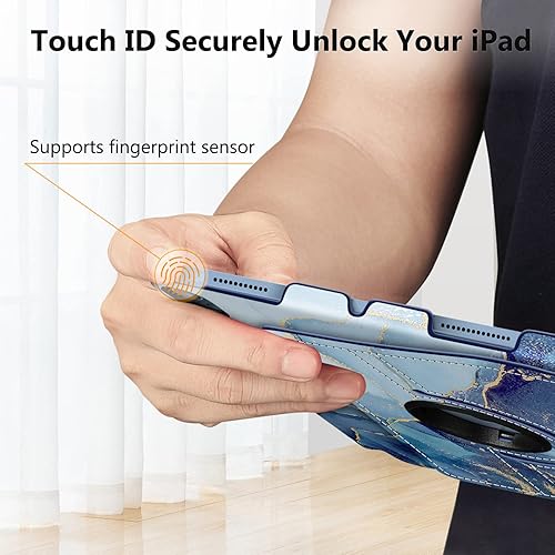 Vista 142 de Fintie Funda giratoria para iPad (A16) de 11ª generación de 11 pulgadas (2025), iPad de 10.9 pulgadas (2022) – [Soporte para lápiz integrado] Funda