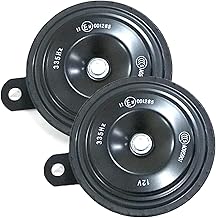 Oshotto FK-L90 electromagnetic 12V Disc Horn Compatible with Mahindra Scorpio N 2022 Onwards (Set of 2, Black)