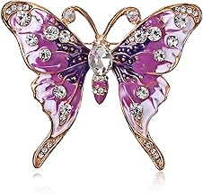 YUEMING Papillon Broche Cristal et Strass Bijoux de Femmes pour Le Mariage broche papillon rétro broche en strass