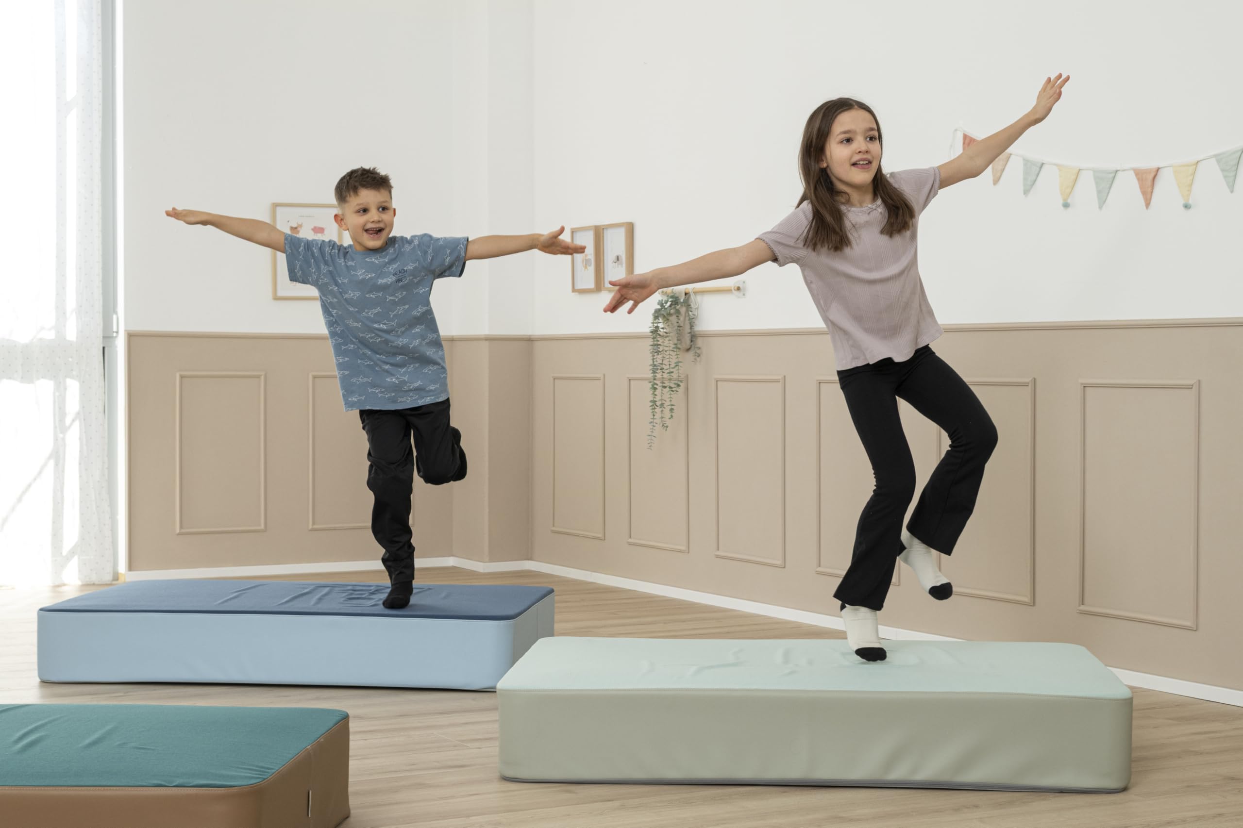 Betzold Hüpfpolster XL - Indoor Sprungkissen für Kinder - 140 x 90 x 21 cm