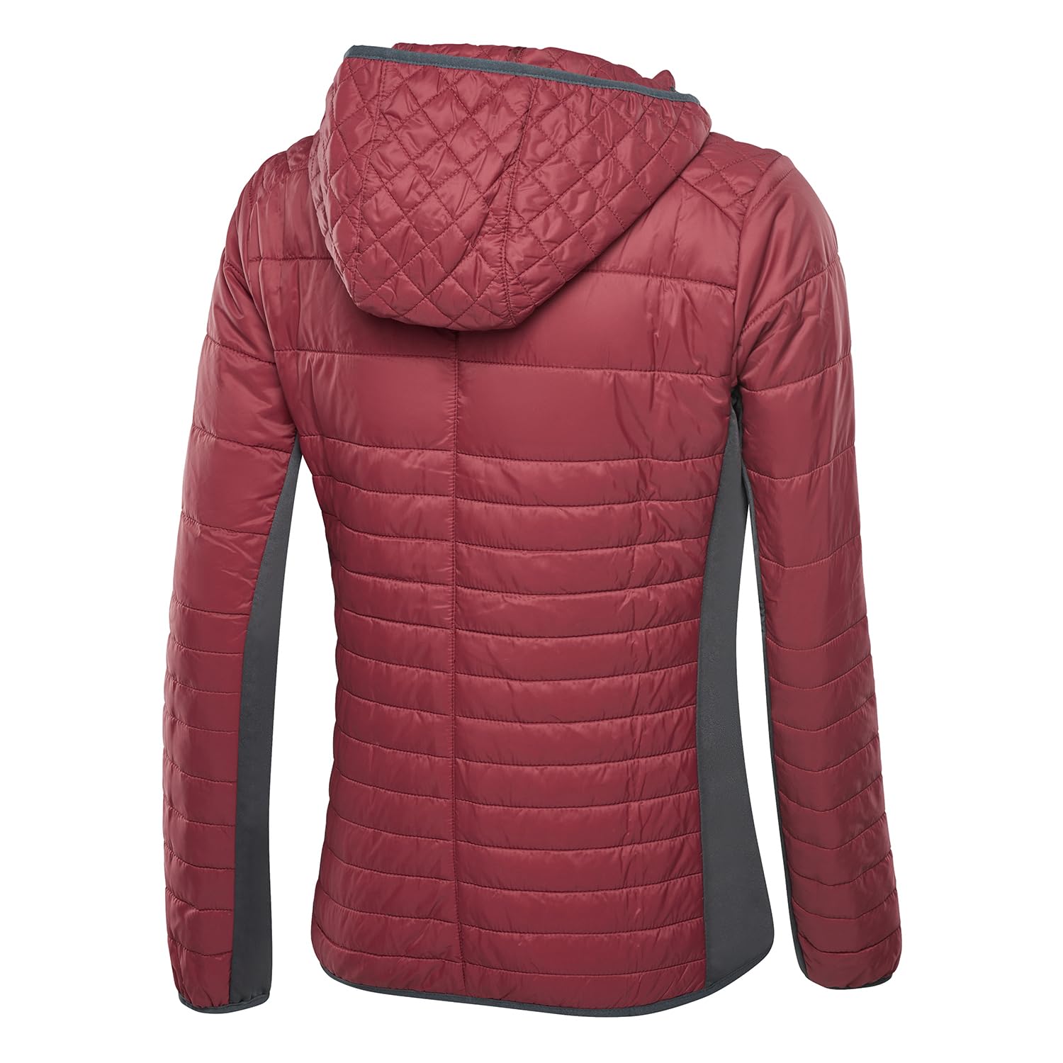 Black Crevice Damen Hybridjacke mit Kapuze I Leichte, elastische & atmungsaktive Funktionsjacke I Wasserabweisende Outdoorjacke – ideal für Wandern-, Sport- & Alltag
