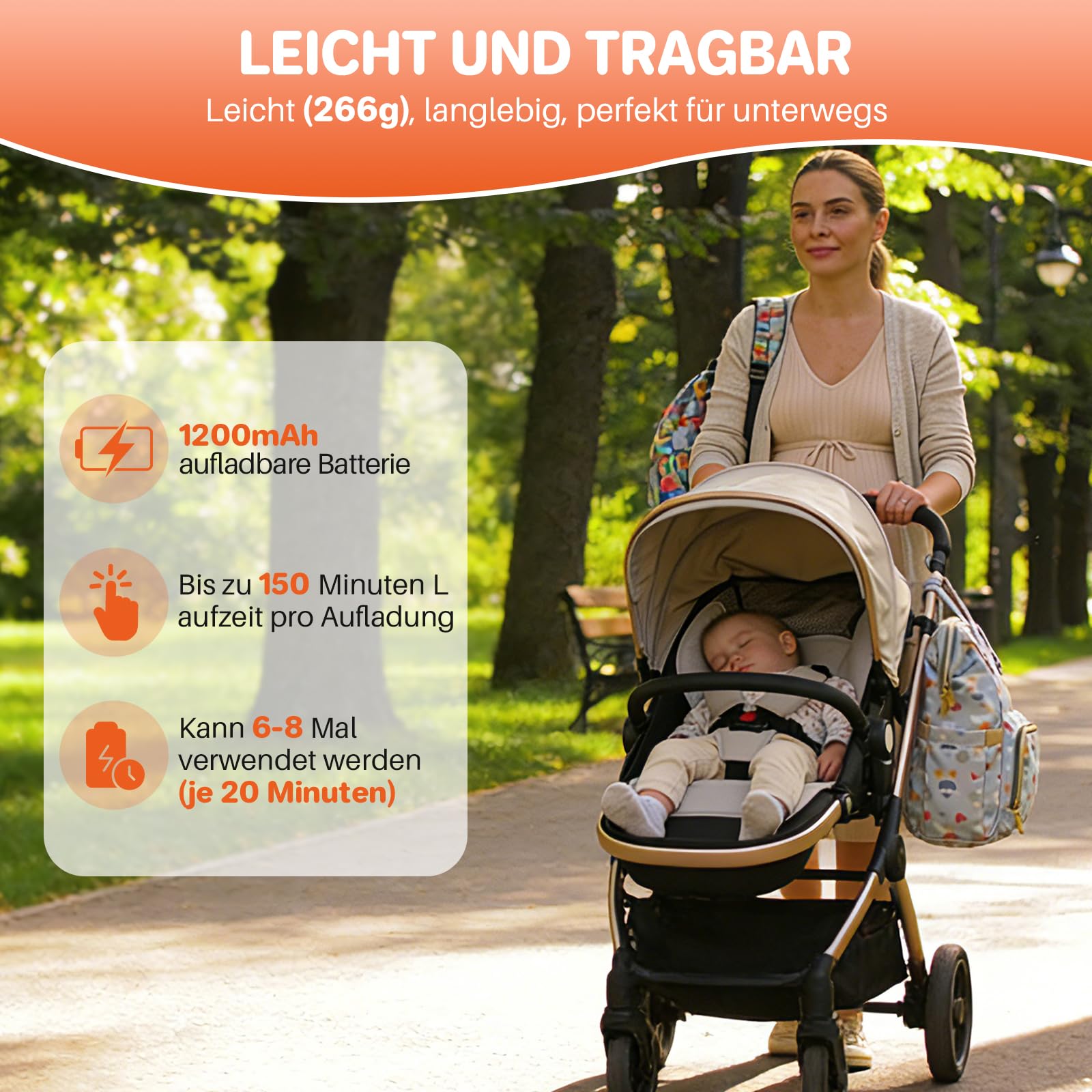 FUNYKICH Milchpumpe Elektrisch, Elektrische Milchpumpe tragbar 4 Modi, 12 Stufen 19/21/24mm Flansch, Milchmengen-Monitor, Komfortabler Leise & BPA-frei,Stillpumpe Handsfree für Büro Unterwegs(2 Stück)