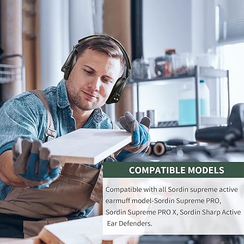Miniatura 3 de Sordin Supreme Pro X - Juego de almohadillas de gel y almohadillas de gel para la serie Sordin Supreme Active Ear Muff, 1 par
