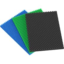 Pawfly 3 Pack Aquarium Filter Media Pad for Fish Tank Filters Aquarium Filter Media Sponge Filter Floss for Sumps Ponds Hydroponics Fine Medium Coarse Foam Floss for Water Filtration, 65cm L x 46cm W