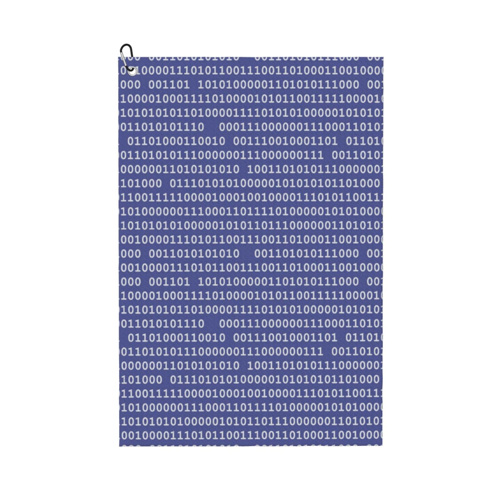 Hnnkloy Programmer Binary Computer Code Purple, 16x24 in Portable Waffle Golf Towels with Carabiner Clip for Golf Bag