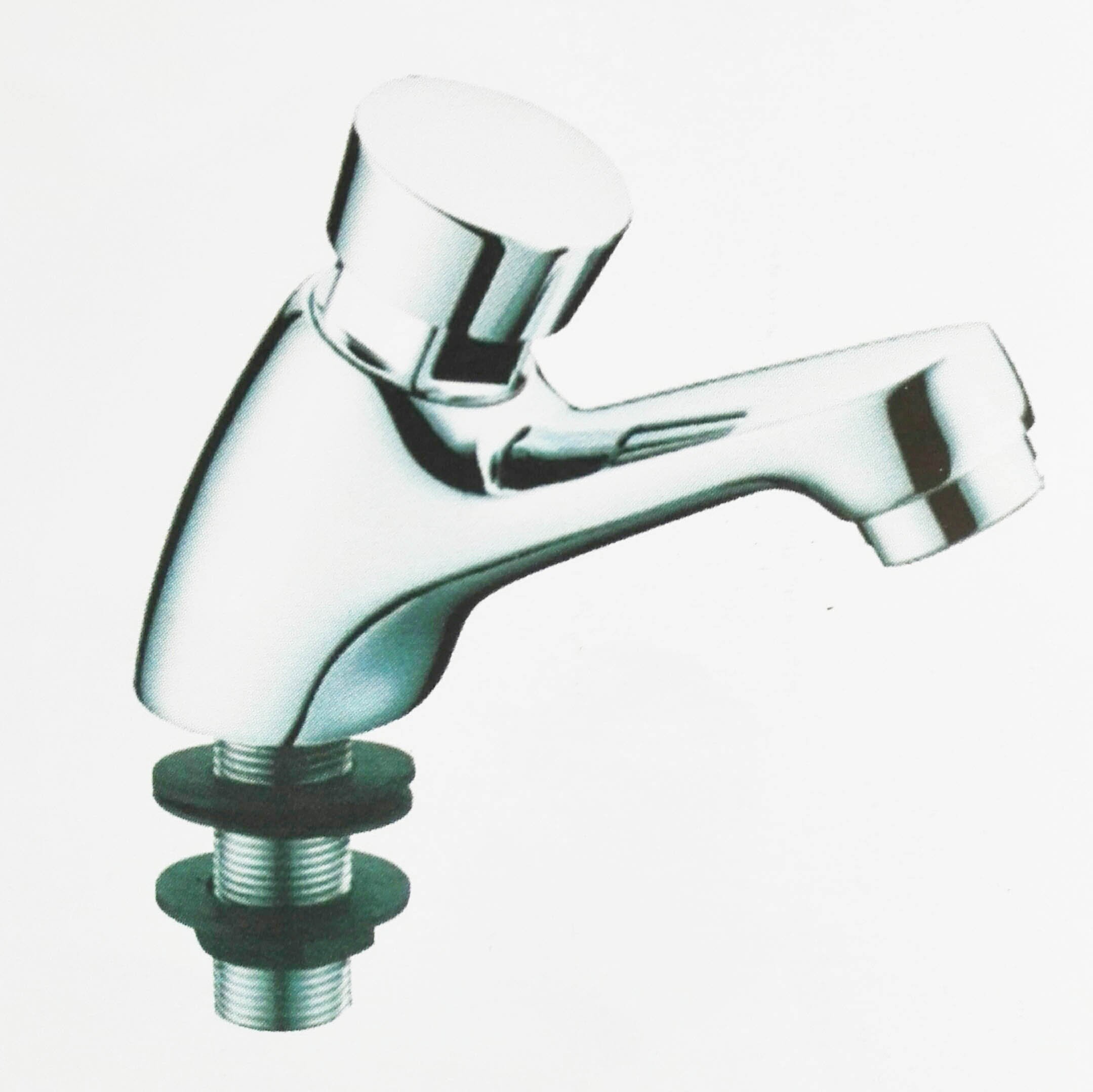 Robinet de lavabo temporisé bouton poussoir Aqualy Montserrat mitigeur