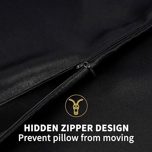 Miniatura 7 de Zimasilk - Funda de almohada de seda 100% morera para la salud del cabello y la piel, seda de ambos lados de 19 mommes, 1 pieza (King 20 x 36, verde