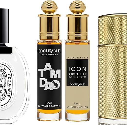 Odourable SRK Edition Attar Combo | Tam Dao & Dun Icon | 100% Pure Long Lasting Ittar for Men & Women | Sandalwood Fresh W...