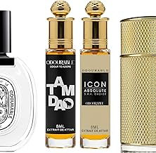 SRK Edition Attar Combo | Tam Dao & Dun Icon | 100% Pure Long Lasting Ittar for Men & Women | Sandalwood Fresh Woody Fragrance | SRK Perfume Oil 8ml x 2 | Ideal Gift