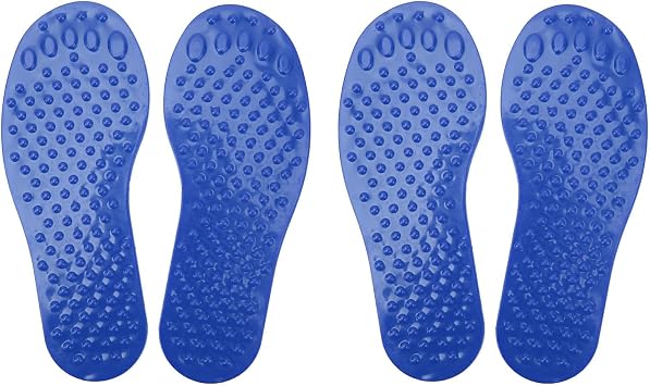 Foot Shaped Floor Markers, 2Pair Non Slip Footprint Markers Educational Spot Markers Classroom Kindergarten Learning Activity for Kids Education and Preschool Blue
