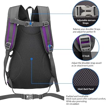 Small Daypack 20L Cycling Hiking Backpack Waterproof Travel Backpack Lightweight