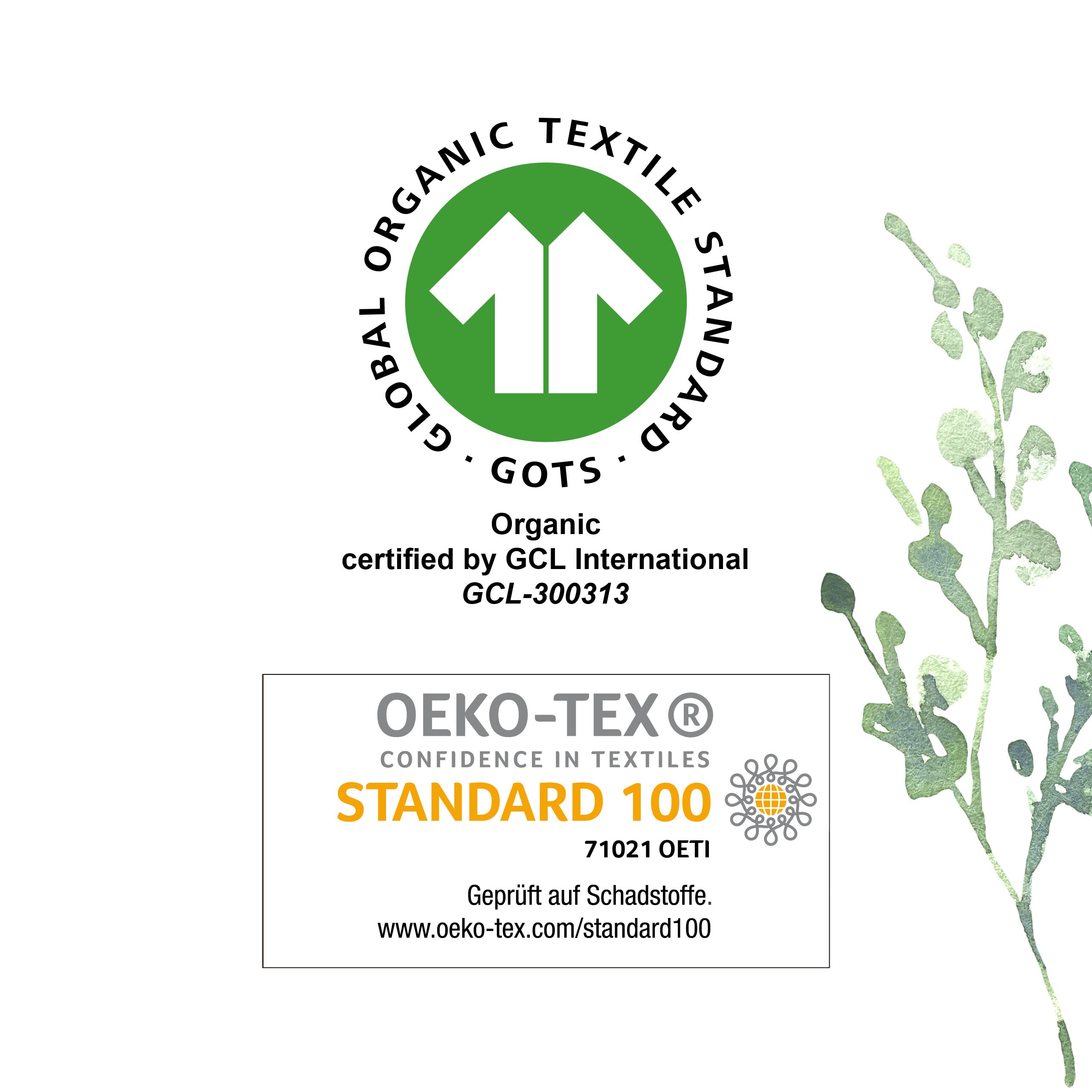 Manta para bebé de bosque, gruesa 75 x 100, hecha de 100% algodón orgánico, certificado GOTS & ÖKOTEX, 1 unidad