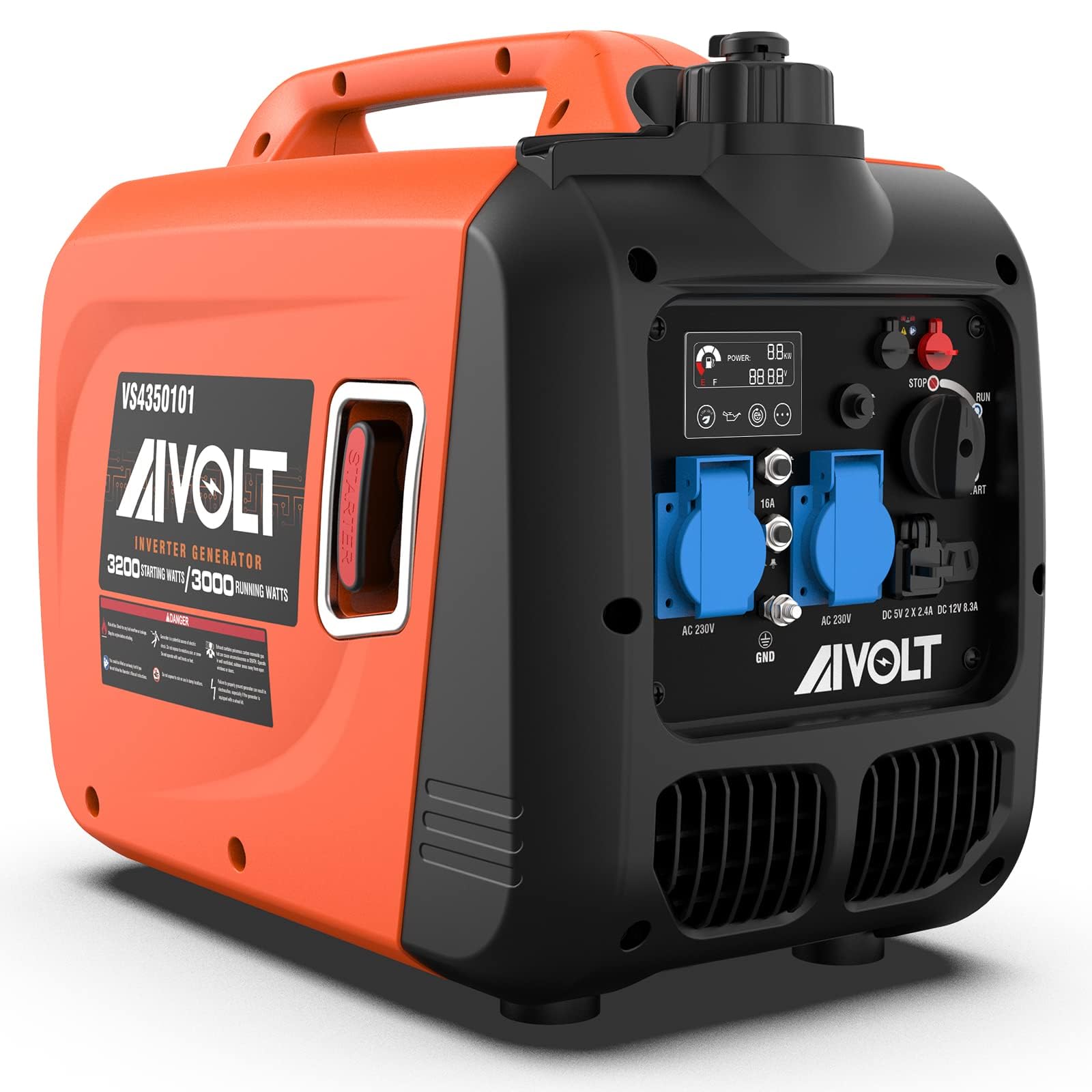 Groupe électrogène Silencieux 3300W Inverter Essence – Prises USB Et 230V – Neuf