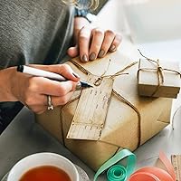 Vista 5 de Nuanchu 100 juegos de certificados de regalo para negocios, certificados de regalo en blanco de Navidad, tarjetas de vales, tarjetas de cupones