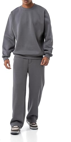 RED BRIDGE Ensemble Jogging Homme - Sweat à Capuche Et Pantalon Jogger Gris Foncé