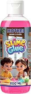 HOTKEI 200 ml Pink Slime Glue DIY Magic Jelly Putty Toy for Making Maker kit Set Liquid Gel Games Birthday Gift Toys for Boys Girls Kids for Making Slime at Home 3 to 10 Years