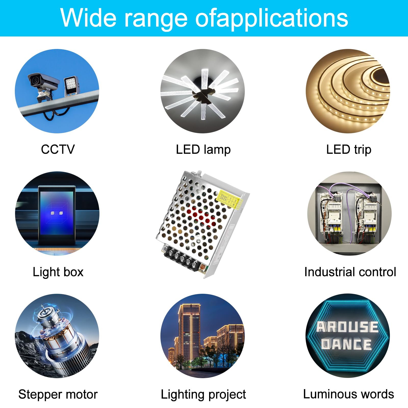 Transformator LED 24 V, 24 W, 230 V na 24 V 1 A, zasilacz sieciowy LED 24 V DC, transformator niskiego napięcia, bez szumów, bez migotania LED, 240 V na 24 V LED, zasilacz sieciowy, do taśm LED i lamp