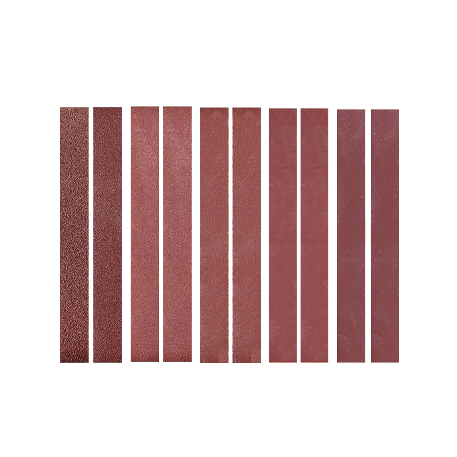10 x 330 mm, 10 sztuk taśm szlifierskich (po 2 o ziarnistości 120, 240, 400, 800, 1000) taśma szlifierska z tlenku glinu, papier ścierny do szlifierek taśmowych
