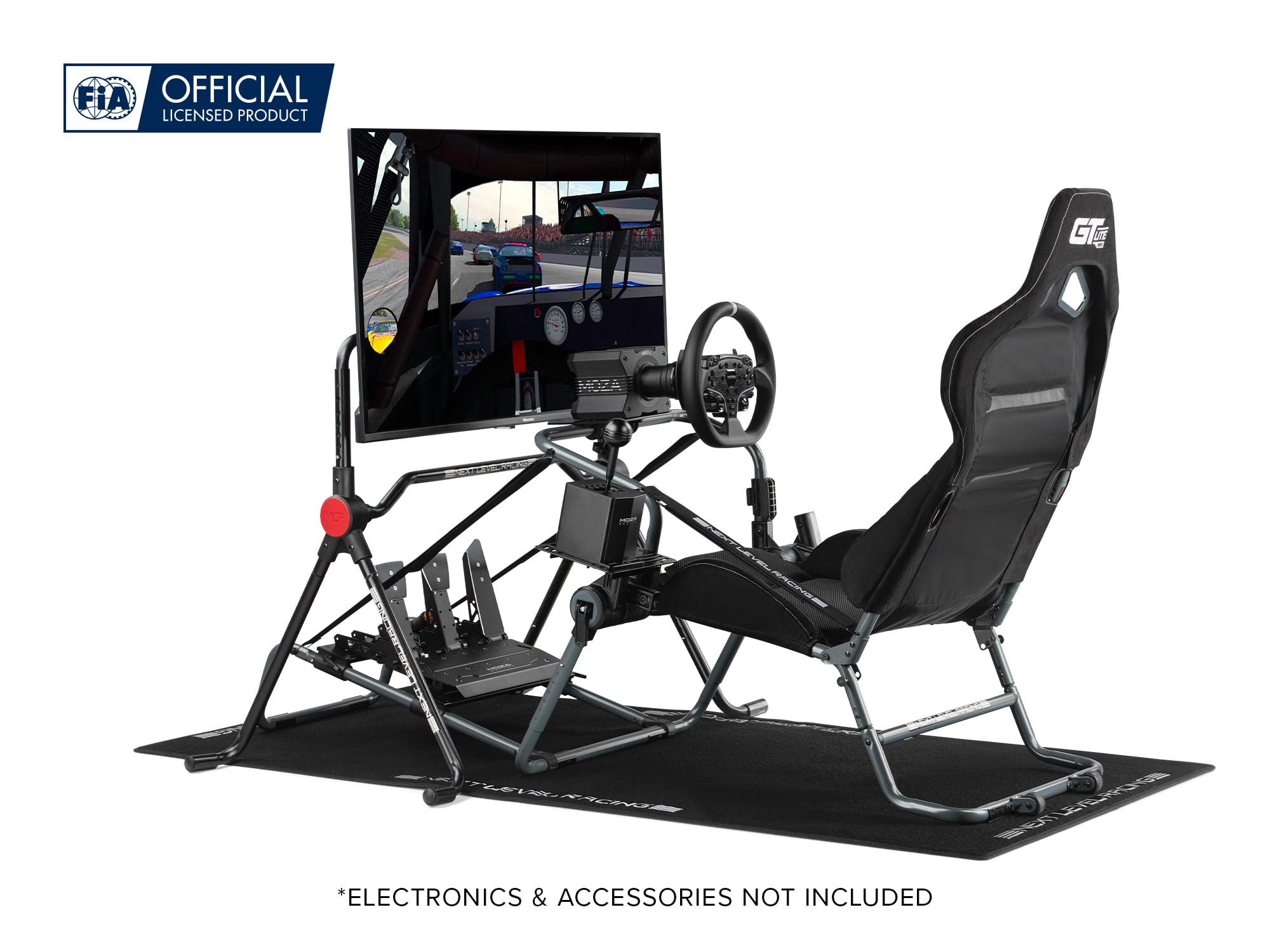 Next Level Racing GTLite Pro Foldable Racing Cockpit - Carbon Grey Edition (NLR-S031GR)