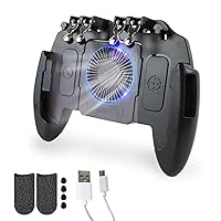 Vista 2 de JRSHOME Mobile Gaming Controller with Silent Cooling Fan Collapsible Holder Compatible with all Phones within 4.7-6.5 Inches(iOS Android) Fit for