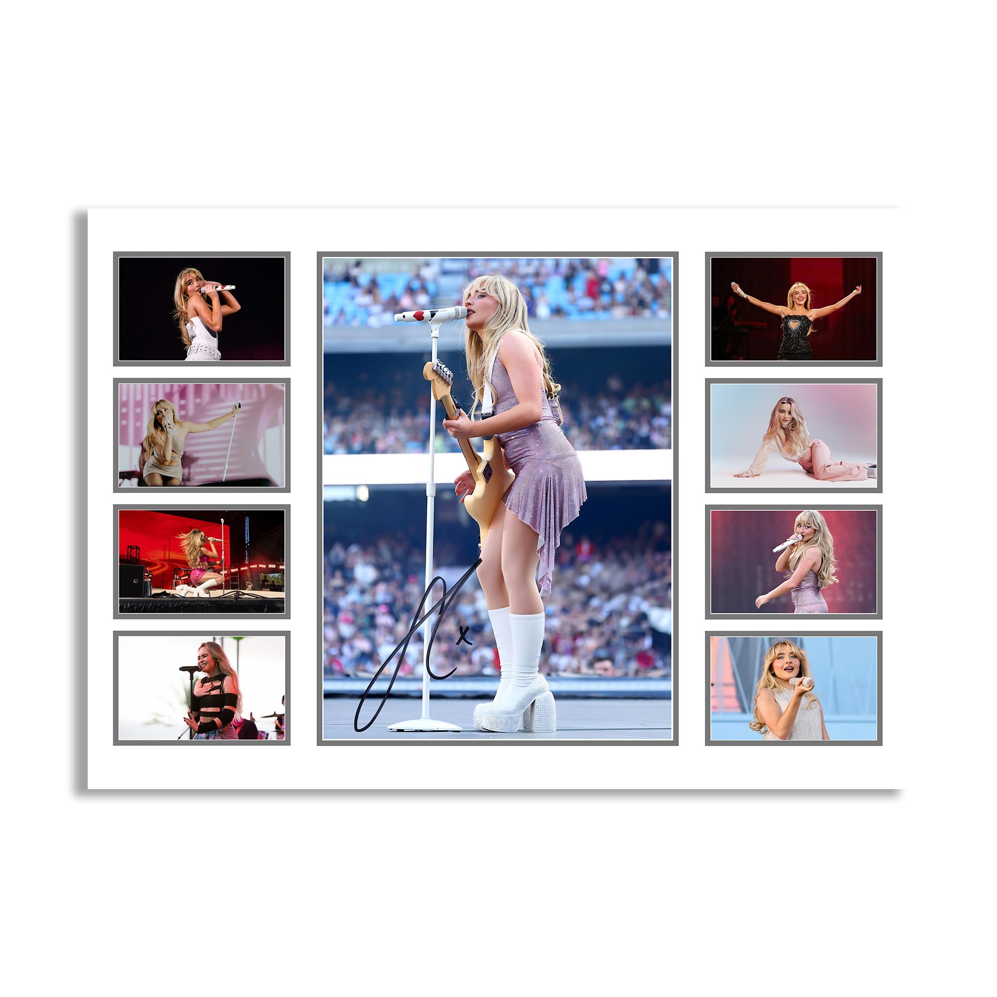 Sabrina Carpenter Signed Poster Print- Limited Edition Autograph Fan Gift – Collectible Memorabilia Merchandise (A4 Unframed)