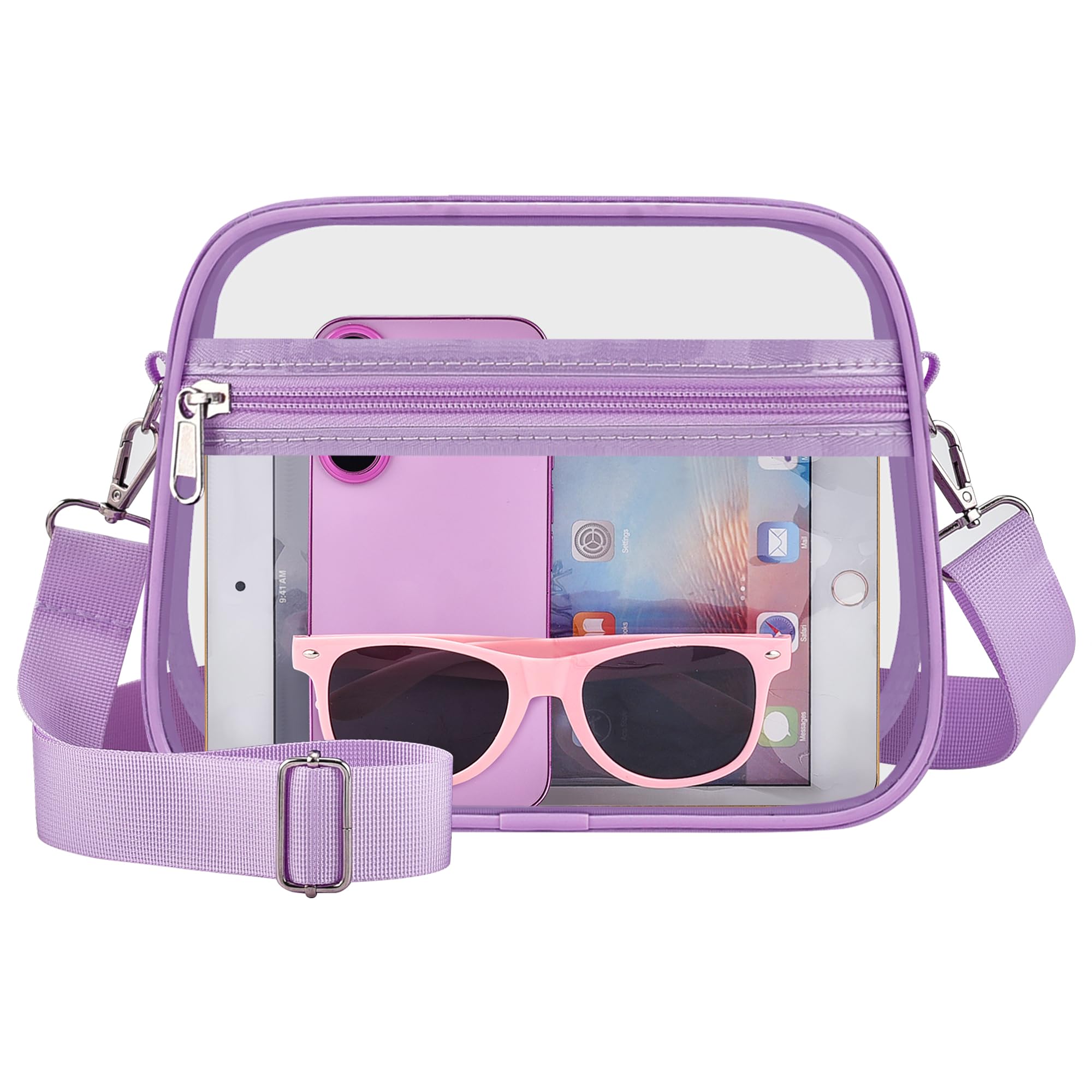 Oraben Clear Bag for Stadium Events Clear Purse Stadium Bag Satchel Handbags for Sports Events Concerts Festivals