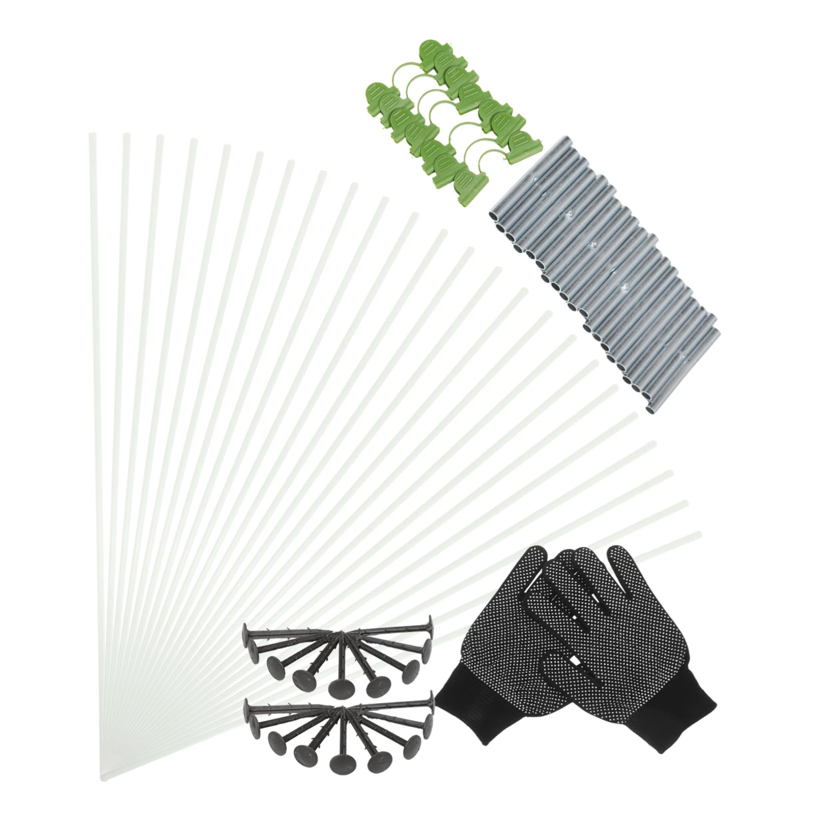Didiseaon Set di Supporti Modulari per Serra e Tunnel Orto Agricolo | Colture in Serra, Aree Agricole e Spazi Verdi, Struttura Fibre, Plastica e Tessuto, Kit
