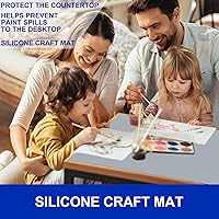 Vista 7 de Tapetes de silicona para encimera de cocina, resistente al calor, tapete protector de encimera, impermeable, tapete de silicona antideslizante