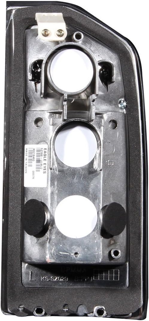 Black Euro Tail Lights Assembly Set For Suzuki Vitara - (Pair) Driver Left and Passenger Right Side Replacement