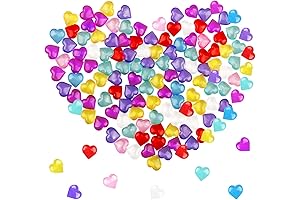 110 Pieces Assorted Color Heart Table Scatter: Adorn Your Valentine's Decorations with Shimmering Hearts