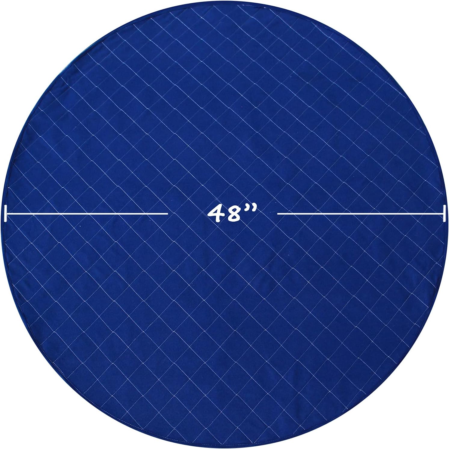 Washable Pee Pads for Dogs, Reusable 48" Round Whelping Pads, Whelping Box for Dogs, Puppy Training Pads with Non-Slip Back for Playpen/Crate, Dog Housebreaking Absorption Pad