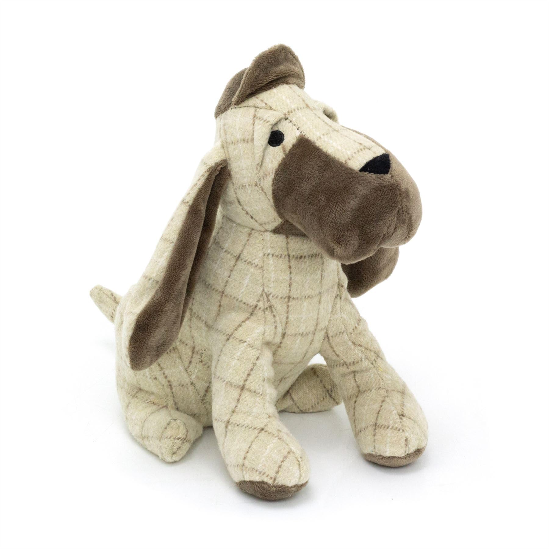 Carousel Home Cream Gus Basset Hound Beige Dog Doorstop | Fabric Hound Dog Shaped Door Stop With Hat | Novelty Decorative Fabric Animal Door Stopper 1.5Kg - 24Cm