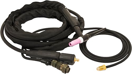 Forney Antorcha TIG para soldadores Forney MP, tamaño 17FV, negro, 150A, electrodo de 0.020-0.094 in