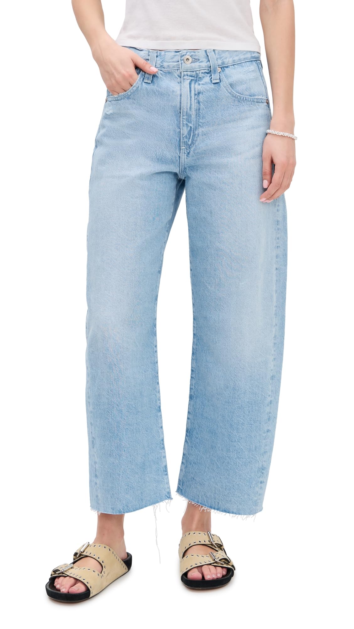 AG Adriano Goldschmied Women's Hattie Crop Jeans