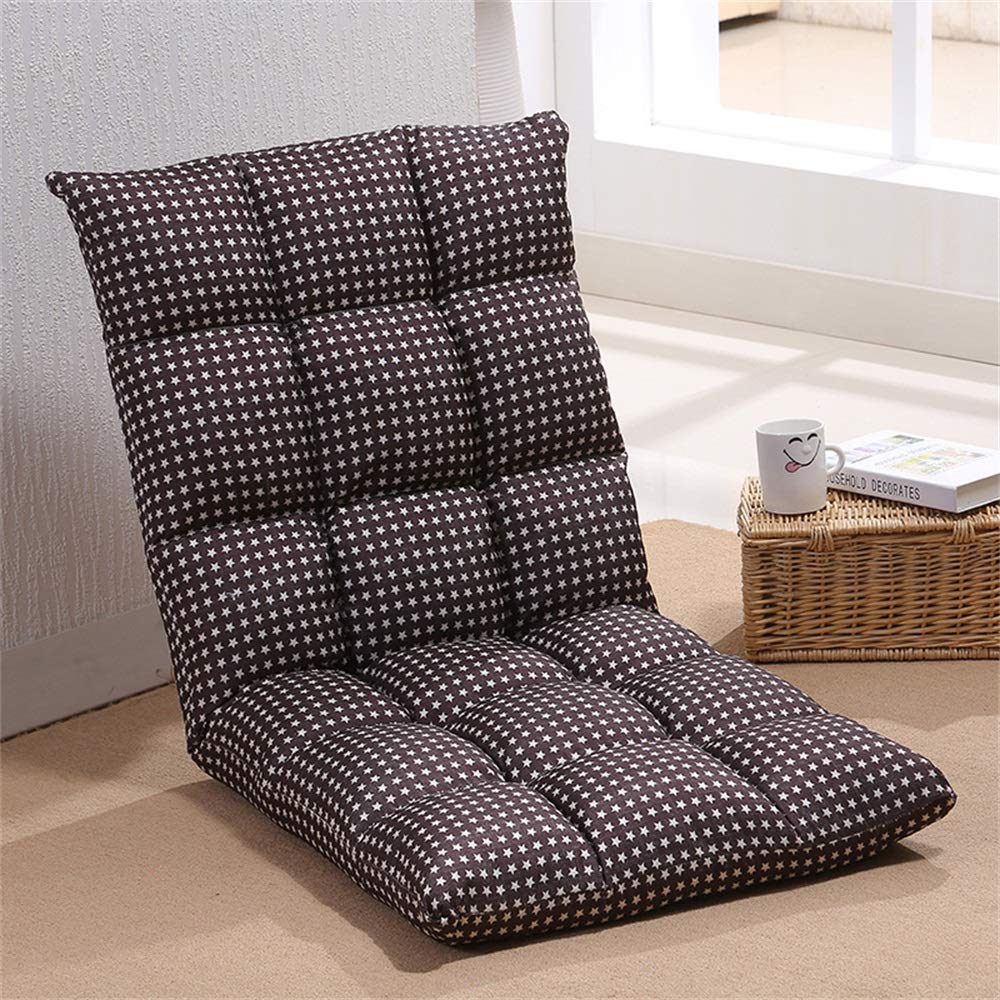 ZRRtables Nostalgic Style Lazy Sofa Folding Floor Chair Gaming Couch Adjustable Backrest Seat Chairs (Multiple Colors Available)