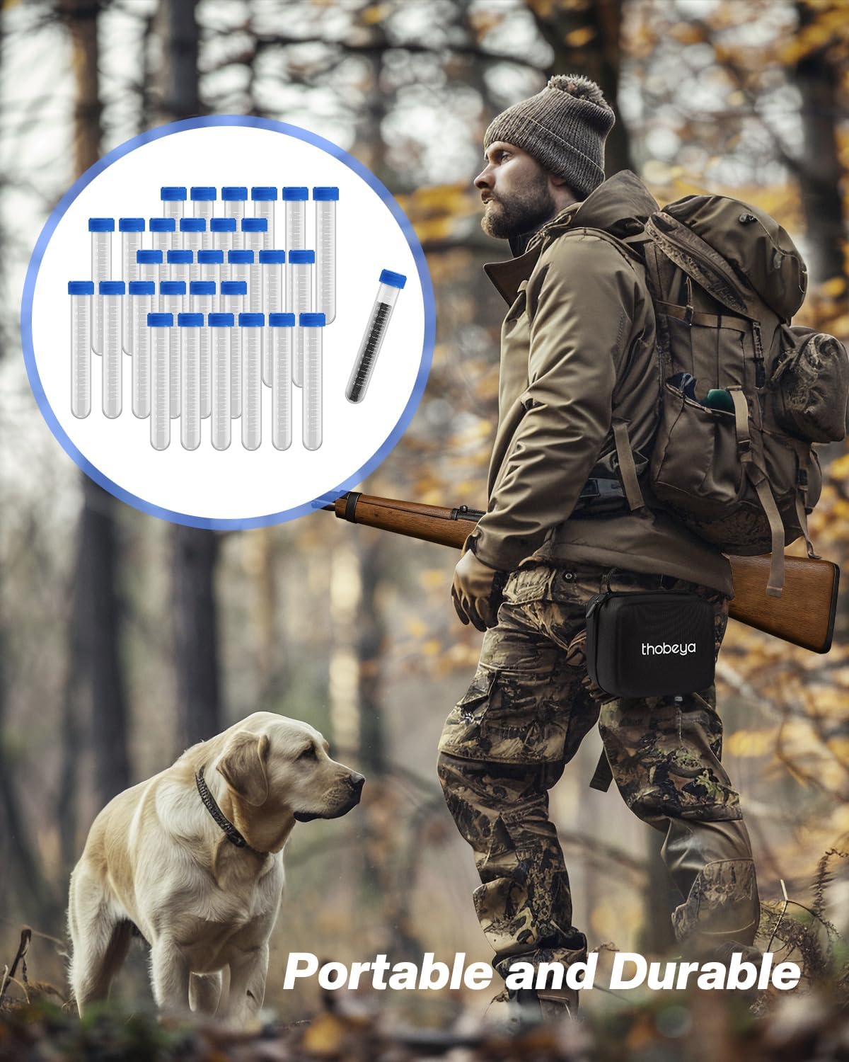 Muzzleloader Accessories Kit, Charge Tubes Black Powder Accessories for Precision Quick Reloads, Rifle Accessories, Hunting Accessories, Traditions Black Powder Measure Storage