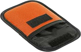Capa de filtro de lente, estojo de filtro de câmera bolsa de filtro de lente portátil para fotografia, bolsa para câmera, casaco, bolso para drone para 25 mm-58 mm, laranja