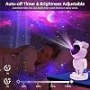 Coverzone Astronaut Projector Ambians Night Light with Bluetooth Connection and Remote Control Galaxy and Star Reflection with Space Effects 12cm x 22cm MXS-003 (MXS-003) [Energy Class A+]